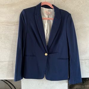 Navy Jersey Blazer